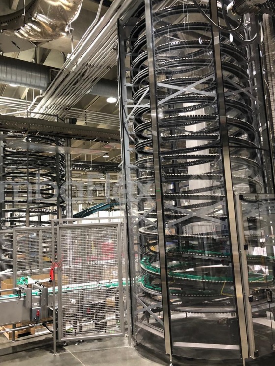 All-purpose spiral conveyor for medium to large products